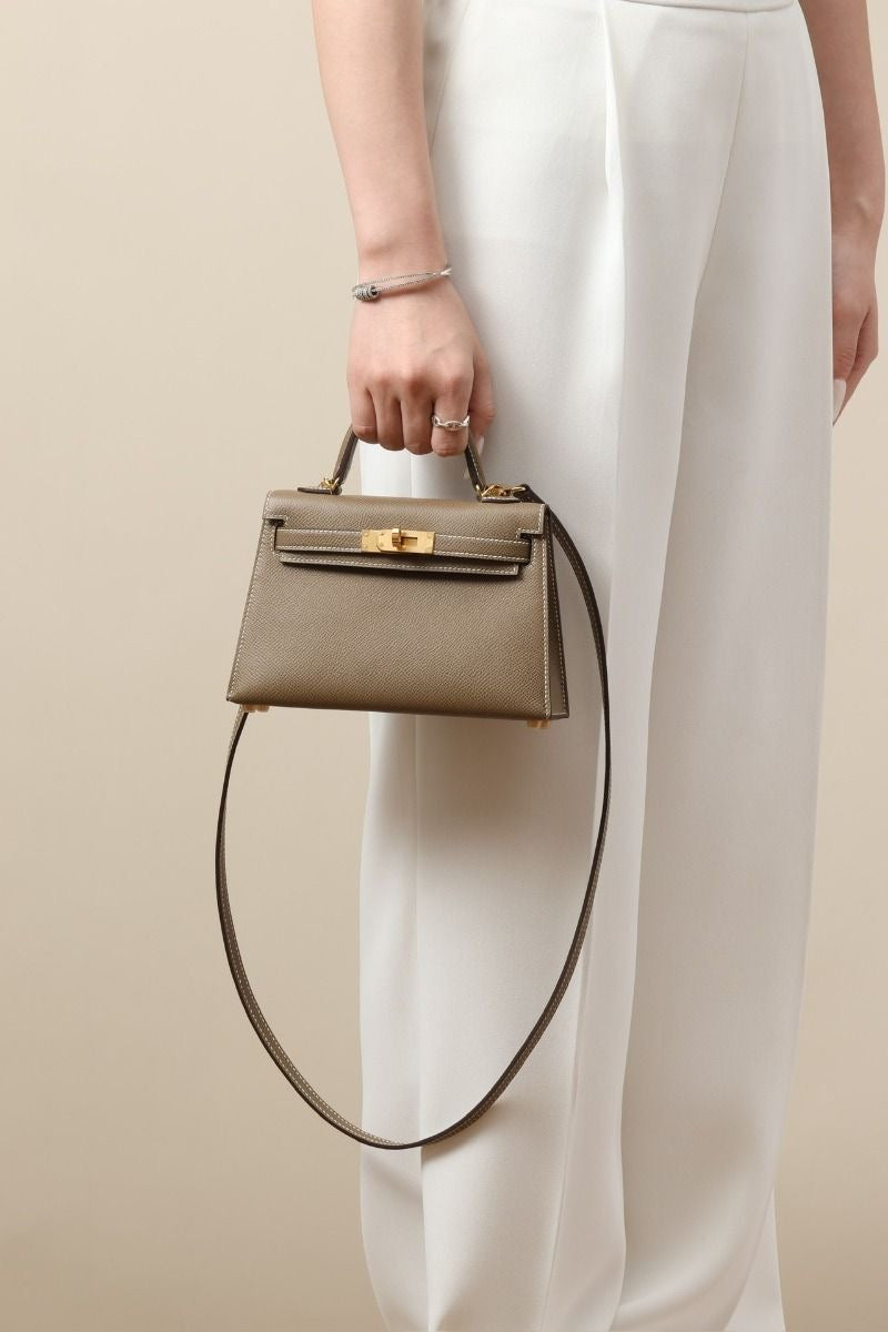 KELLY MINI HANDBAG - BROWN