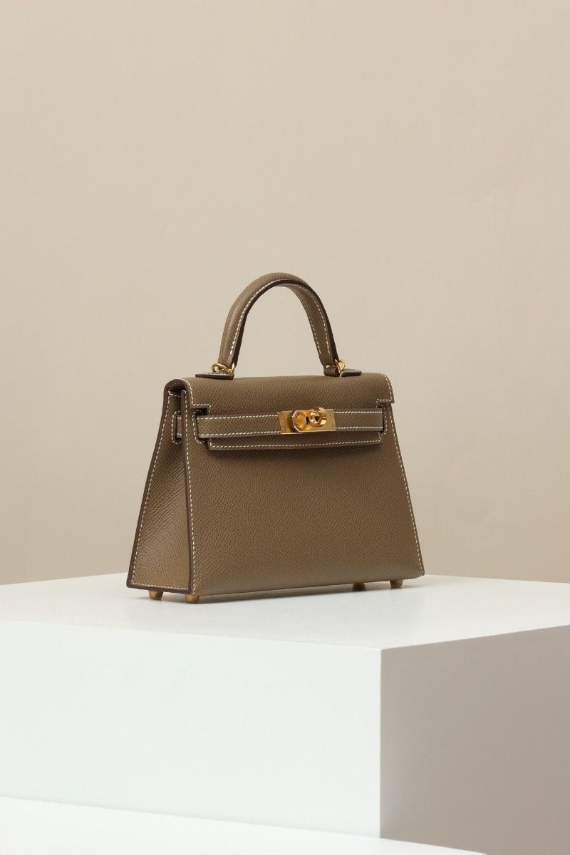 KELLY MINI HANDBAG - BROWN