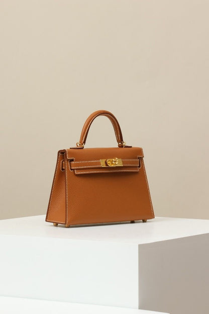 KELLY MINI HANDBAG - BROWN