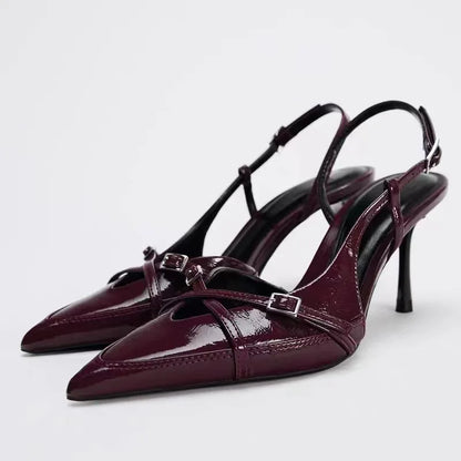 LIANA HEELS - BORDEAUX